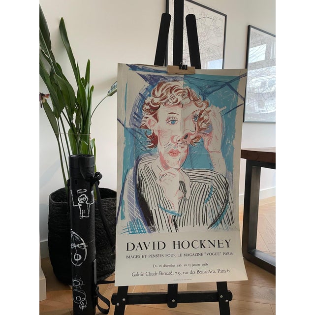 David Hockney, Images et Pensées pour le magazine "Vogue" Paris, Copyright David Hockney 1985- Imp. Union Paris, Printed...