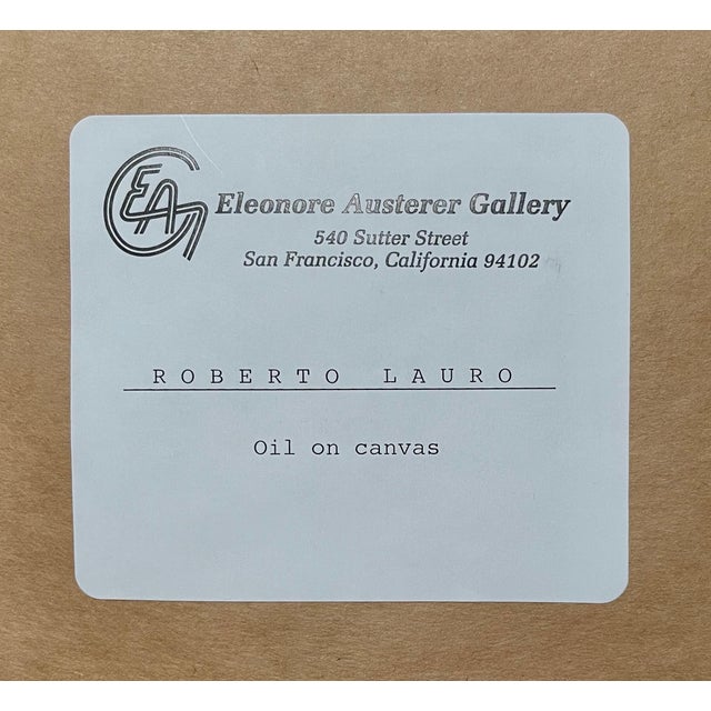 Abstract Expressionism Roberto Lauro, 1960's Large Colorful Abstract Expressionist Swiss Oil Painting Robert Lauro, 1967 For Sale - Image 3 of 12