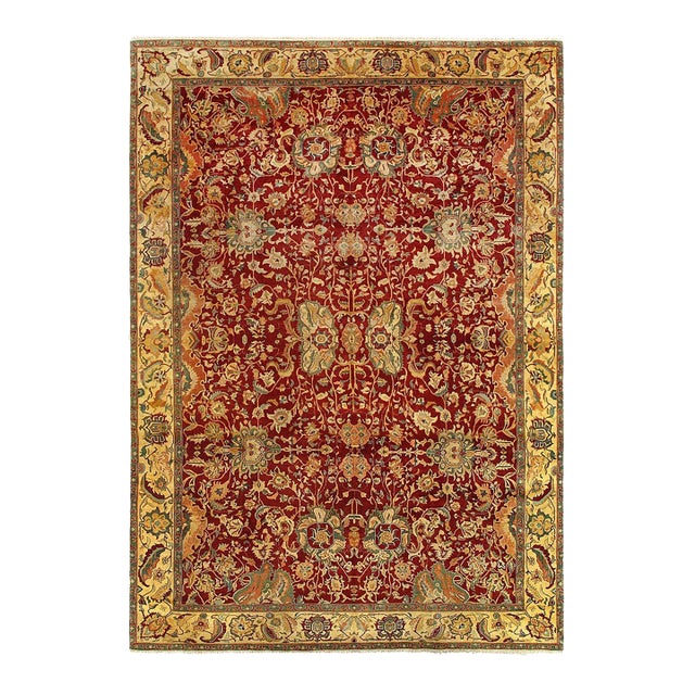 Pasargad DC Rust Fine Hand Knotted Augra Rug For Sale