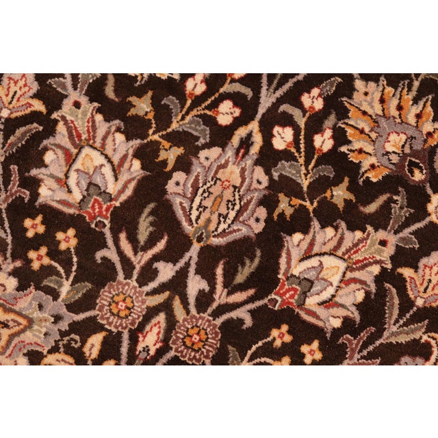 1990s Shabby Chic 1990's Pak-Persian Brown/Gray Wool Rug - 8'1'' X 10'6'' For Sale - Image 5 of 9