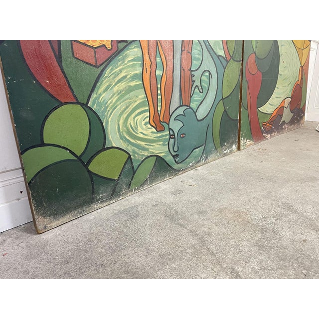 Wood Untitled, 1950s, Canvas and Ash For Sale - Image 7 of 14