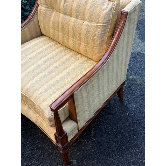 Textile Late 20th Century Henredon Neoclassical Chairs - For Reupholstery For Sale - Image 7 of 11
