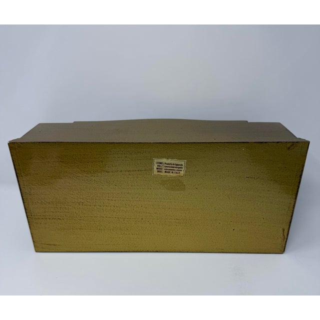 Wood Vintage Italian Handcrafted Giltwood Desk Stationery Organize For Sale - Image 7 of 12