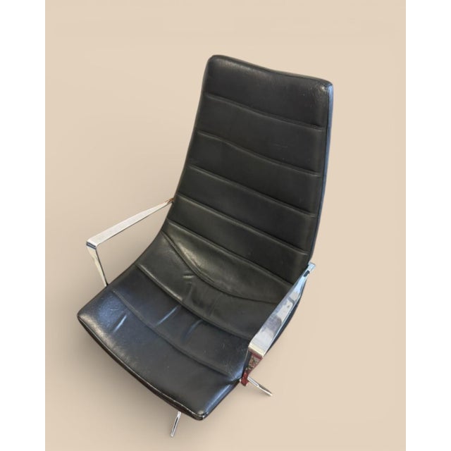 Set of Danish Modernist Lounge Chair and Ottoman, 1970s For Sale - Image 10 of 12