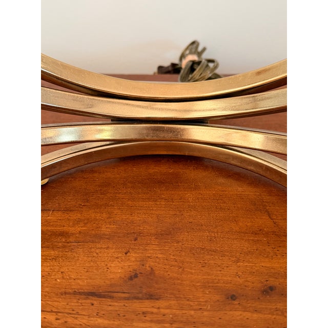 1970s Vintage Brass Slinky Lamp For Sale - Image 5 of 12