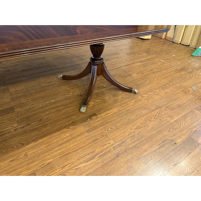 Wood Traditional Mahogany Georgian Dining Table by Leighton Hall For Sale - Image 7 of 18
