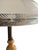 1930s Art Deco French Inspired Alabaster Hammered Copper & Frosted Glass Dome Table Lamp, Circa 1930s For Sale - Image 5 of 14