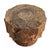 Sculptural side table / stool crafted from a single solid block of richly grained lychee wood. This piece showcases a...