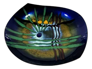 Enamel Fruit Bowl from Studio Laurana Rame Darte, Italy, 1960s