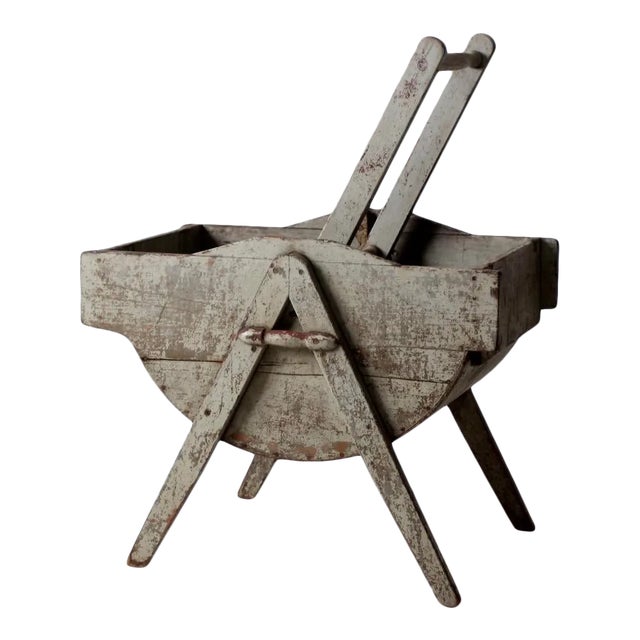 Antique Rocking Laundry Wash Tub For Sale