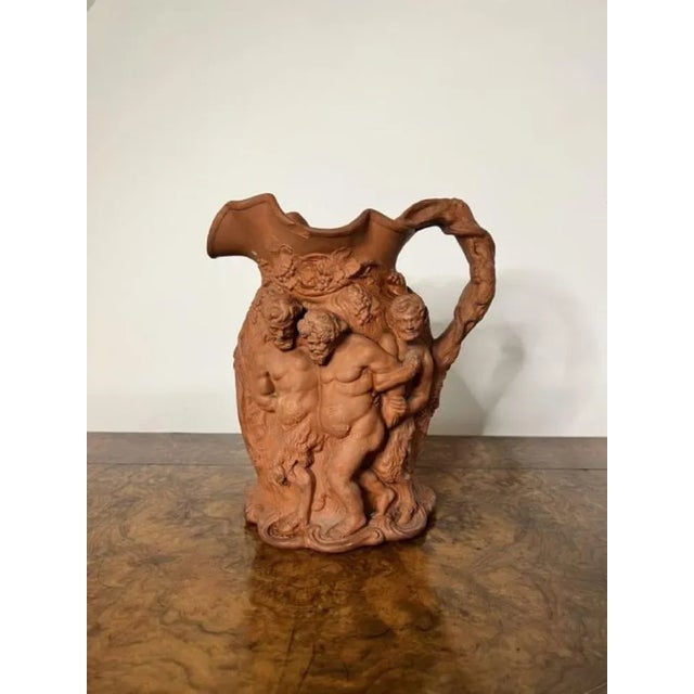 Large Relief Moulded Jug, 1860s For Sale - Image 6 of 7