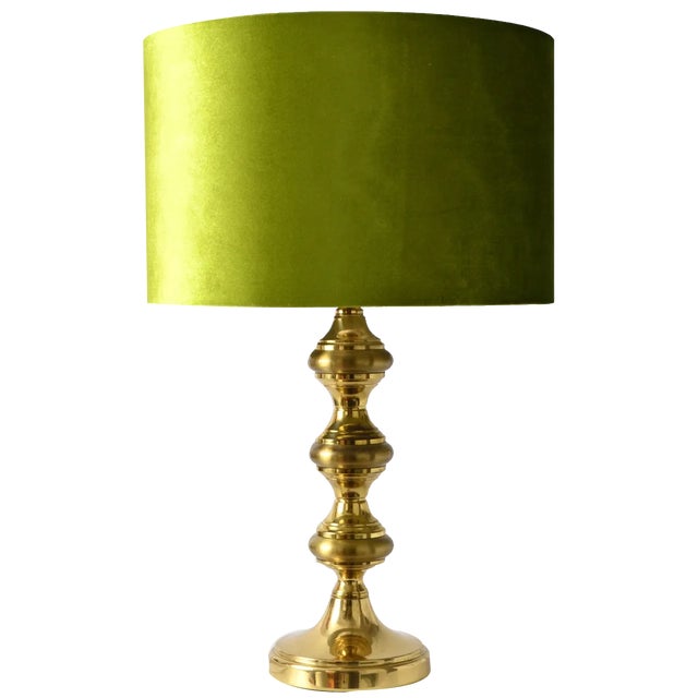 Mid-Century Brass Table Lamp, 1970s For Sale