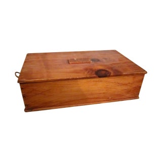 Primitive Cape Cod Captain Sea Chest Crate For Sale
