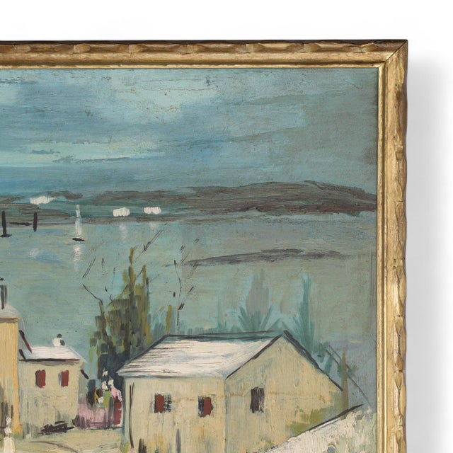 Vintage Painting on Board of a Bermuda Bayscape by Alfred Birdsey For Sale - Image 4 of 10