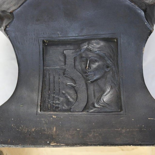 Antique Terra Cotta Life Sized Bust of Beethoven Signed C1890 For Sale - Image 12 of 12