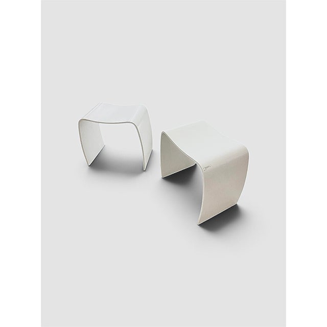 Wood M Stools by Jorgen Moller, Danemark, 1970, Set of 2 For Sale - Image 7 of 8