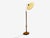 1930s 1930s Art Deco, Adjustable Floor Lamp, Birch, Brass, Fabric For Sale - Image 5 of 12