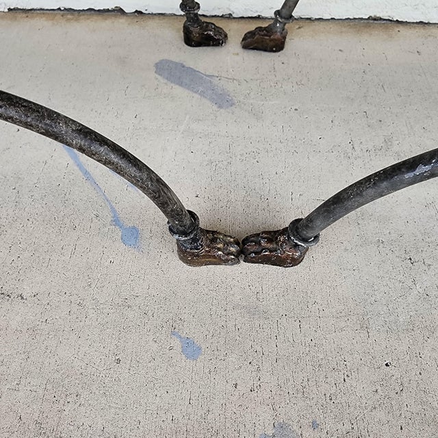 Pair of Curule Benches Footstools With Lion Motif For Sale - Image 17 of 18