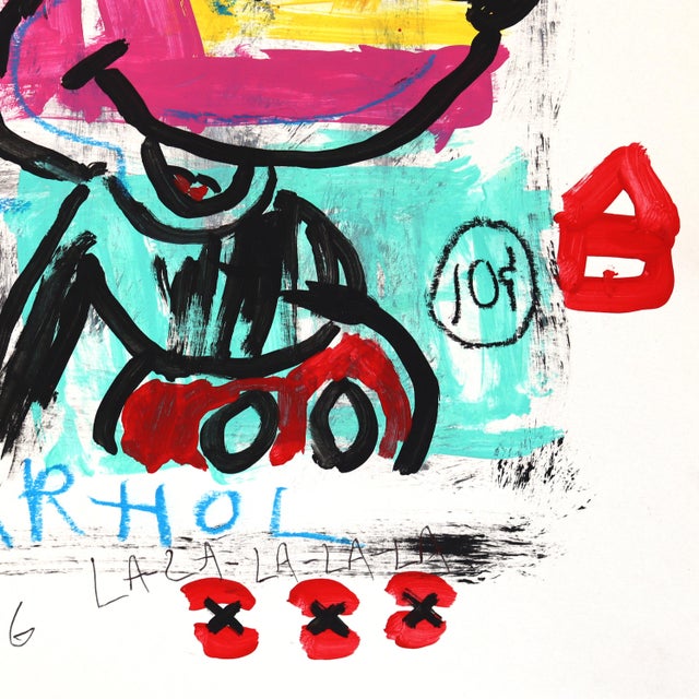 Mouse Trap Fame - Original Graphic Pop Street Art Acrylic Painting on Posterboard For Sale - Image 4 of 8