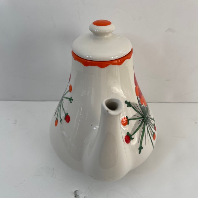 Vintage Mancioli Painted Tea Pot For Sale In Washington DC - Image 6 of 12