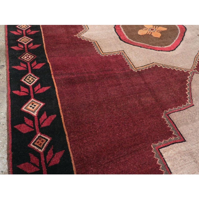 Tribal Galerie Shabab Collection Mid-20th Century Turkish Anatolian Tribal Carpet For Sale - Image 3 of 8