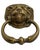 Antique English Brass Lion Door Knocker For Sale - Image 6 of 9