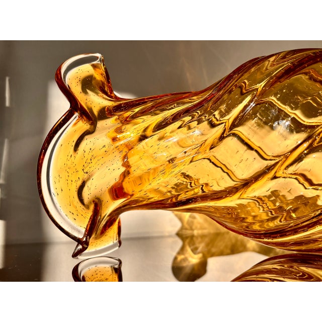 Amber Glass Vase from Legras & Cie, 1890s For Sale - Image 10 of 15