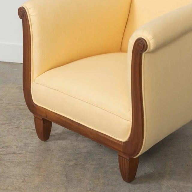 French 1920s Art Deco Club Chair For Sale - Image 10 of 16