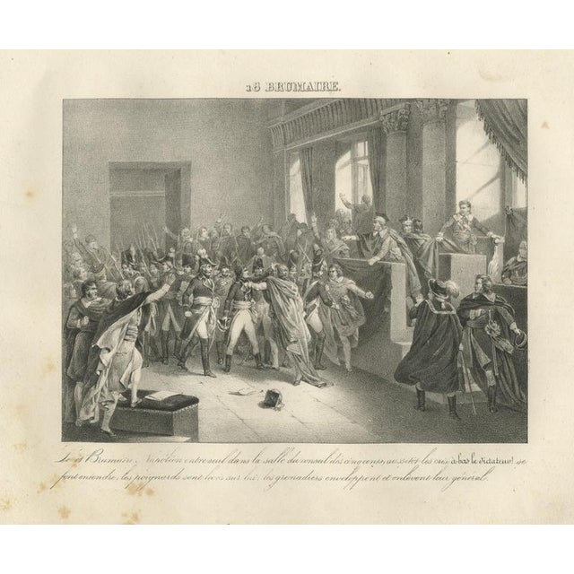 Madou, Bonaparte in the Council of Five Hundred, 1827, Lithograph For Sale - Image 9 of 9