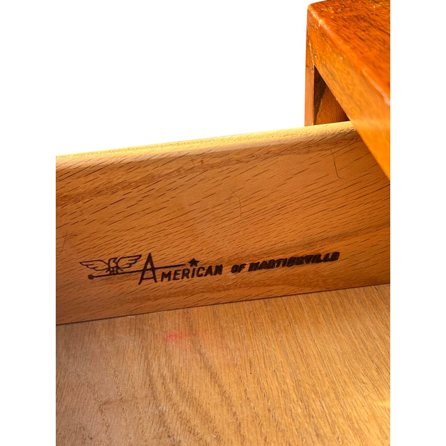 Vintage Mid Century Modern Dresser by Merton Gershun for American of Martinsville For Sale - Image 11 of 12