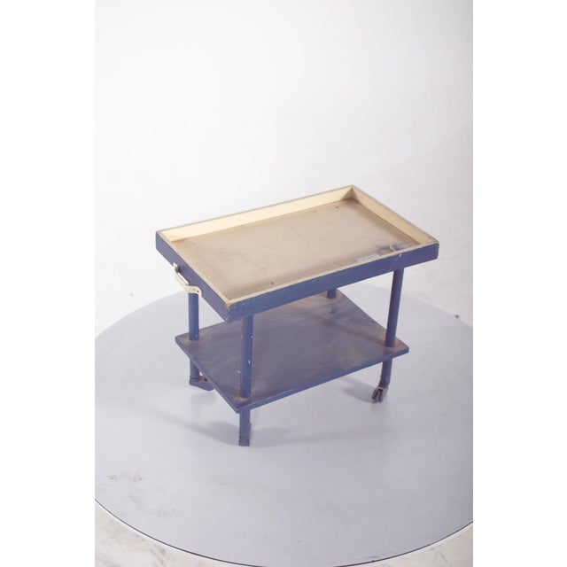 Vintage Portuguese Wooden Toy Tea Trolley, 1950 For Sale - Image 4 of 5