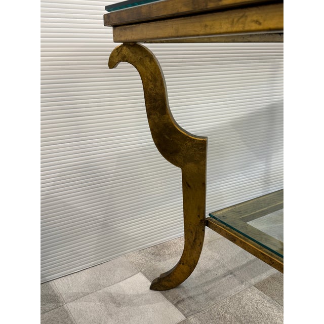 Metal Hollywood Regency Cocktail Table For Sale - Image 7 of 13