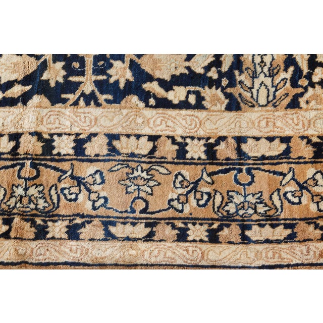 Authentic Persian Kirman Handmade Wool Rug For Sale - Image 4 of 8