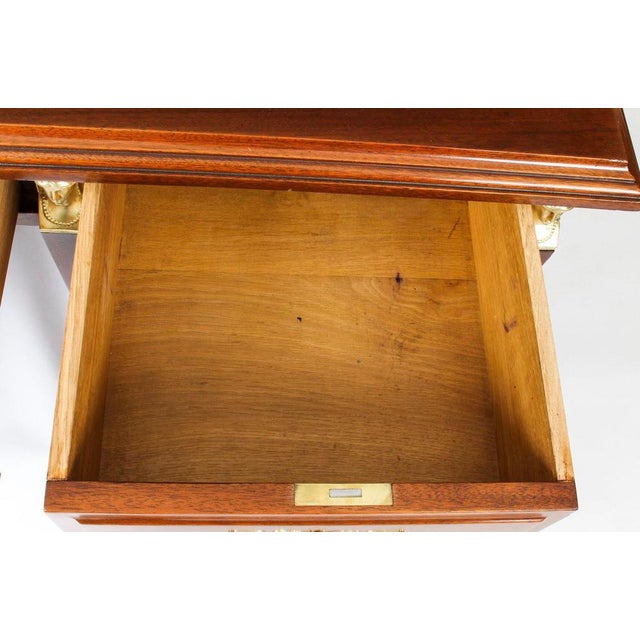 French Empire Revival Ormolu Mounted Desk, 19th Century For Sale - Image 9 of 18