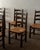 Vintage French Brutalist Dining Chairs by Georges Robert, 1950s, Set of 6 For Sale - Image 4 of 18