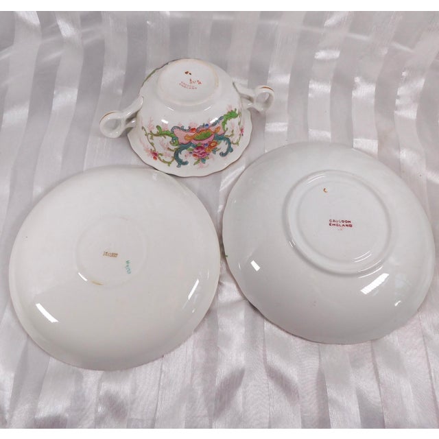 1950s Cauldron Set of Four Bullion Cups and Underplates in H9170 For Sale In San Francisco - Image 6 of 7