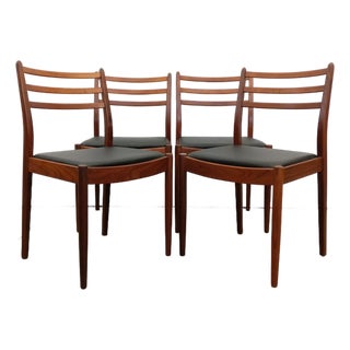 Set of 4 Vintage Mid Century Modern Dining Chairs by G Plan For Sale