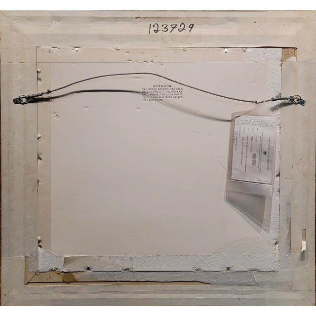 Blue Claude Pissarro -View of Monte Carlo by the Garden of Monaco- Painting For Sale - Image 8 of 10