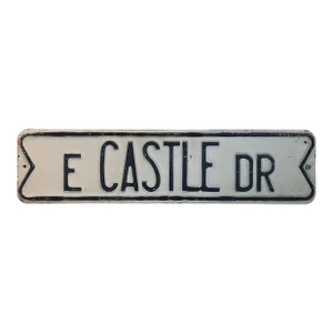 Vintage Authentic Enamel Street Sign