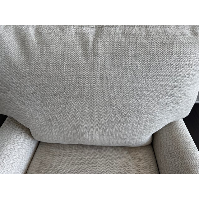 Pair of A. Rudin No. 681 Lounge Chairs Upholstered in Ivory/Beige Fabric For Sale - Image 13 of 14