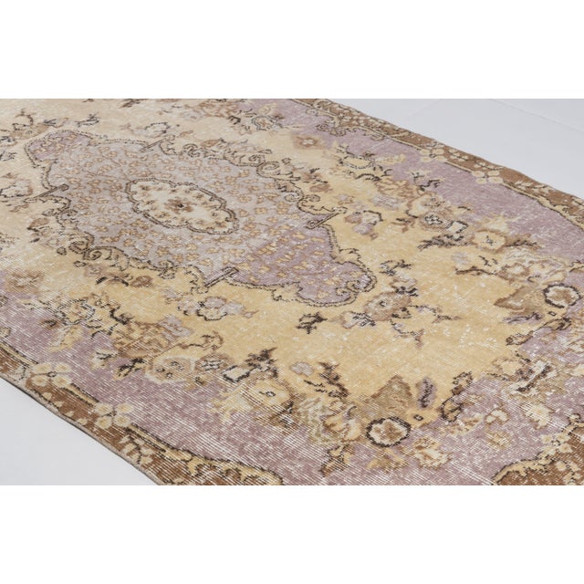 Turkish 1960s Authentic Hand-Woven Turkish Rug For Sale - Image 3 of 10