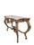 Gold Antique Louis XV Style Carved Console Table With Pink Marble Top For Sale - Image 8 of 8