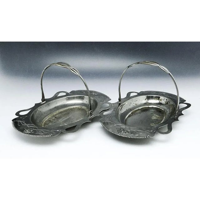 Art Nouveau Baskets, Germany, 1900s, Set of 2, in Good conditions. Designed 1890 to 1919