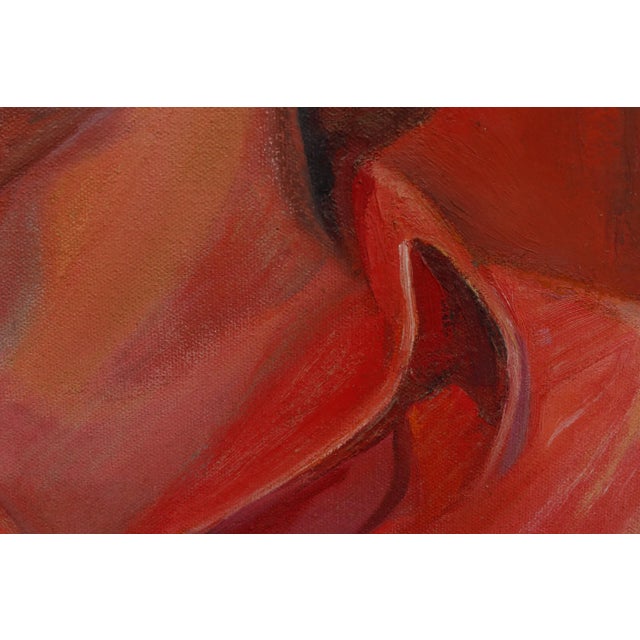 Figurative Framed 1972 Oil on Canvas Portrait of Tony Folger by Phyllis Coombs Larimore For Sale - Image 3 of 8