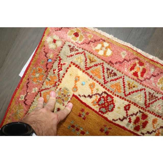 Textile Antique Red Anatolian Rug - 3'1" x 4'11" For Sale - Image 7 of 9