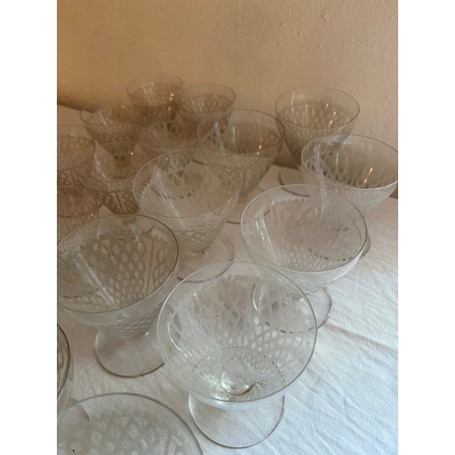 Vintage Baccarat Glassware Set and Decanter, 1930s, Set of 20 For Sale - Image 10 of 12
