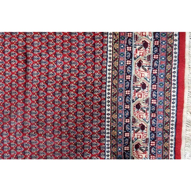 1970s Handmade Vintage Indian Seraband Rug 6.6' X 8.2' For Sale - Image 10 of 13