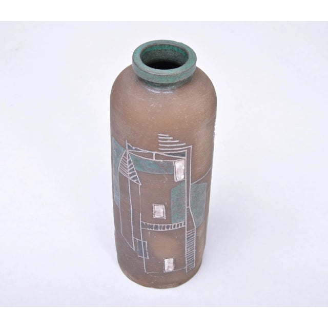 1960s Mid-Century Modern Stoneware Vase, 1960s For Sale - Image 5 of 7