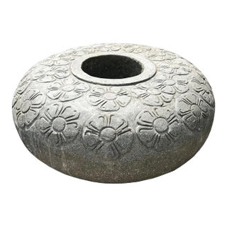 Vintage Java Stone Flower Pot For Sale