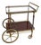 Brass and Wood Bar Trolley by Maison Jansen, France, 1940s For Sale